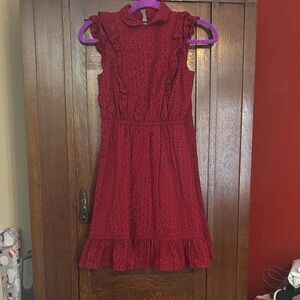 Janie and Jack Red Eyelet Dress